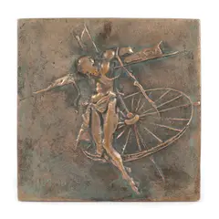 Ion Mândrescu, Roata timpului, 1986, bronz