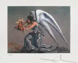 Îngerul păzitor by Salvador Dalí, cromolitografie, sold Jul 2021
