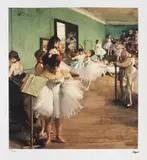 Edgar Degas, Ora de balet, cromolitografie