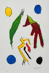Eugène Ionesco, Les esprits et leurs lunes, cromolitografie