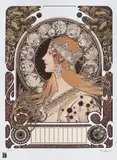 Alphonse Mucha, Zodiac, cromolitografie