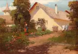 Antal Neogrády, În grădină