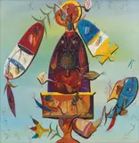 Condotier by Ștefan Pelmuș, 2015, ulei pe pânză, sold Jul 2021