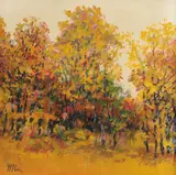 Început de toamnă by Nicolae Blei, ulei pe pânză, sold Jul 2021