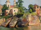 Constantin Isachie Popescu, Peisaj cu biserică