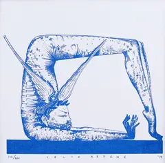 Cronos by Felix Aftene, 2019, serigrafie, sold Jul 2021