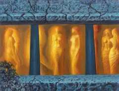 Sabin Bălașa, Naiade (Balul fantomelor), 1991, ulei pe pânză