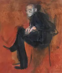 Ciucurencu by Corneliu Baba, 1974, guașă, ceracolor și accente de cărbune pe carton, sold Jul 2021