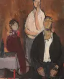 Corneliu Baba, Portret de familie, 1963, ulei pe carton