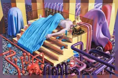 Overdose by Victor Fota, 2021, ulei pe aluminiu, offered Jul 2021