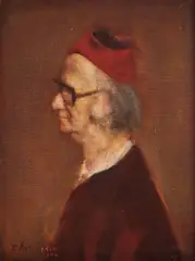 Cornel Antonescu, Portretul lui Corneliu Baba, 1980, ulei pe pânză