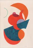 Henry Nouveau, Geometrie, 1953, guașă pe hârtie