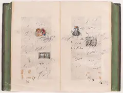 Ion Bitzan, Historia Naturalis, 1985, fotografie, tuș, colaj, tempera și creion pe carton