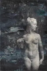 Cosmin Cordoș, Venus, 2019, ulei și transfer foto pe pânză
