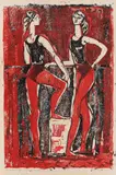 Eva Cerbu, Dansatoare în repaos, 1964, xilogravură