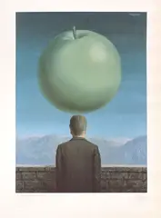 Carte poștală by René Magritte, cromolitografie, sold Jun 2021