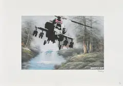 Petrol corupt by Banksy, cromolitografie, sold Jun 2021