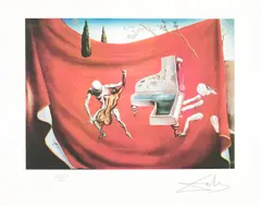 Muzică, orchestra roșie by Salvador Dalí, cromolitografie, sold Jun 2021