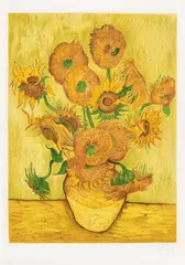 Vincent van Gogh, Floarea-soarelui, cromolitografie