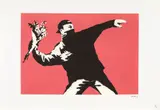 Banksy, Love is in the air, cromolitografie