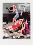 Pe plajă la Biaritz by Pablo Picasso, cromolitografie, sold Jun 2021