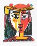 Dora Maar by Pablo Picasso, cromolitografie, sold Jun 2021