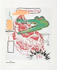 Quality by Jean-Michel Basquiat, cromolitografie, sold Jun 2021