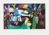 La pescuit în Antibes by Pablo Picasso, cromolitografie, sold Jun 2021