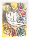 Moise și cele Zece Porunci by Marc Chagall, cromolitografie, sold Jun 2021