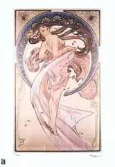 Dans by Alphonse Mucha, cromolitografie, offered Jun 2021
