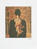 Le bouquet tout fait by René Magritte, cromolitografie, sold Jun 2021