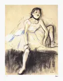 Edgar Degas, Balerină în repaus, cromolitografie