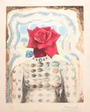 Trandafir suprarealist by Salvador Dalí, cromolitografie, sold Jun 2021