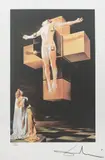 Crucifixion Corpus Hypercubus by Salvador Dalí, cromolitografie, sold Jun 2021