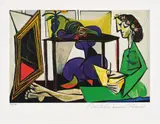 Artiste în atelier by Pablo Picasso, cromolitografie, sold Jun 2021