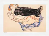 Egon Schiele, După cabaret, cromolitografie