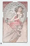 Alphonse Mucha, Muză, cromolitografie