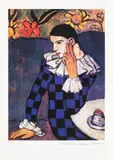 Arlechin by Pablo Picasso, cromolitografie, sold Jun 2021