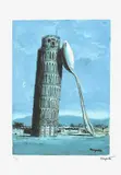 Turn nocturn by René Magritte, cromolitografie, sold Jun 2021