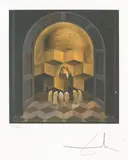 Craniul lui Zurbarán by Salvador Dalí, cromolitografie, sold Jun 2021