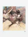 Edgar Degas, Trei balerine, cromolitografie