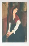 Amedeo Modigliani, Portretul lui Jeanne Hébuterne, cromolitografie