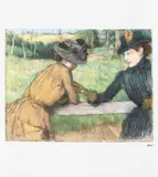 Edgar Degas, Întâlnirea, cromolitografie