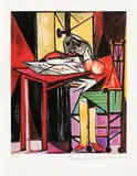 Lectura by Pablo Picasso, cromolitografie, sold Jun 2021