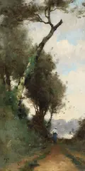 Paul Désiré Trouillebert, Drumul spre casă, ulei pe lemn