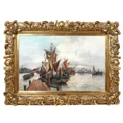 Karl Kaufmann, Port din Viena, 1896, ulei pe pânză