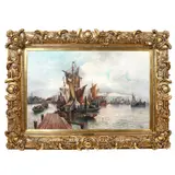Karl Kaufmann, Port din Viena, 1896, ulei pe pânză