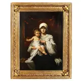 Manieră Nathaniel Sichel, Madonna cu pruncul, ulei pe pânză
