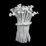 Daniela Fainis, Buchet de flori, 2021, porțelan de Limoges, modelat manual, parțial glazurat cu glazură transparentă; temperatură de ardere 1260°C