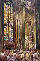 Gheorghe Fikl, Terra Incognita (seria Il Duomo), 2021, ulei pe pânză